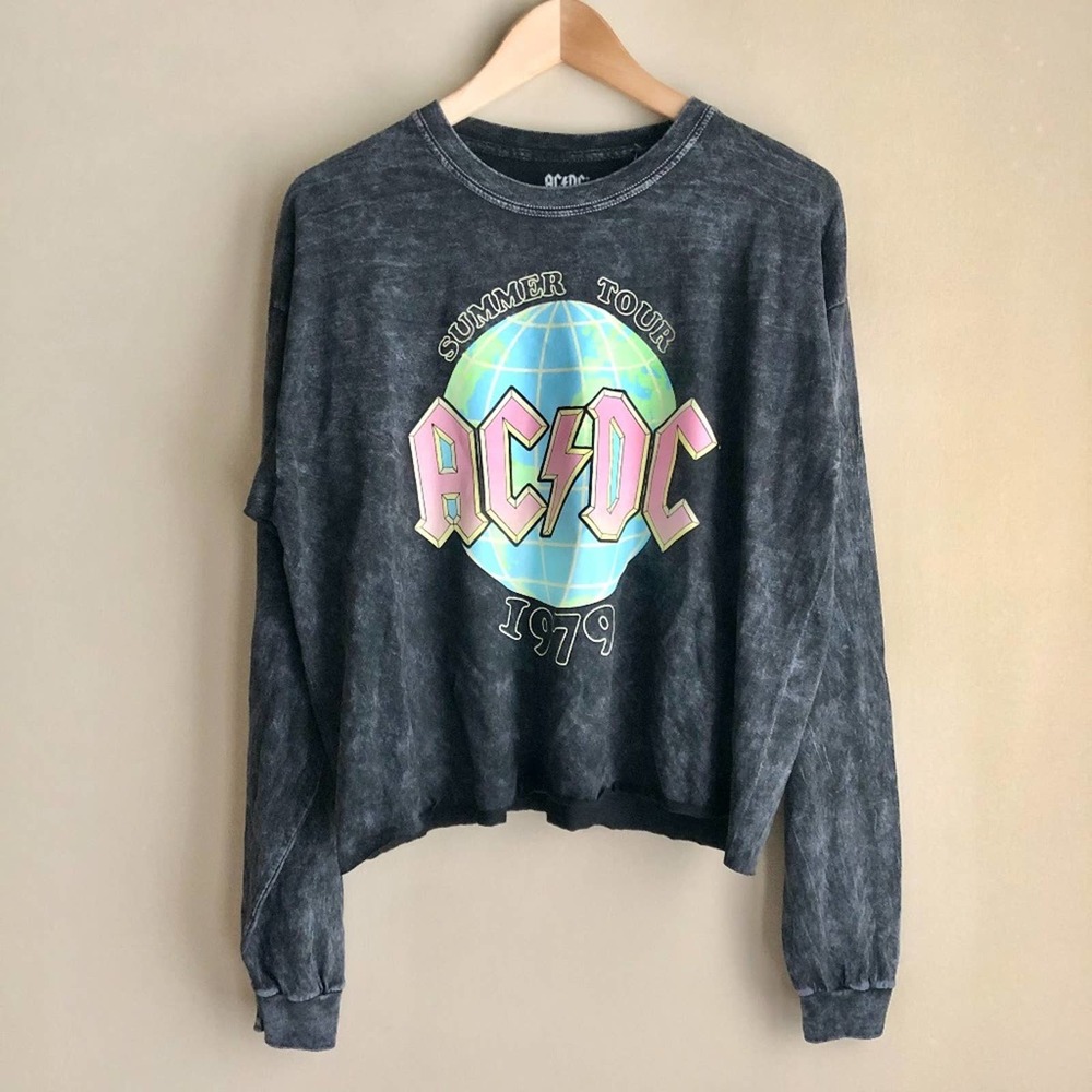 AC/DC T-Shirt Summer Tour Graphic Long Sleeve XL
